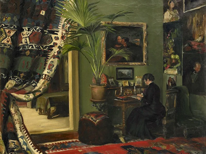 1853-Grete Ingeborg Johanne Andrea Gram - Interno, 1885